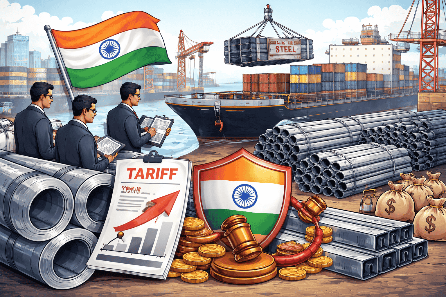 India imposes a three-year tariff on steel imports: what’...
